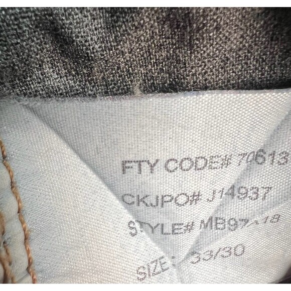 Calvin Klein Mens Light Weight Distressed Baggy Denim Jeans Size 33x30 Y2K - Picture 8 of 8